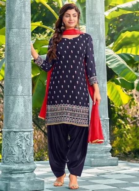 Blue Colour Mrudangi Saheli New Latest Designer Festive Wear Georgette Salwar Suit Collection 2025 A